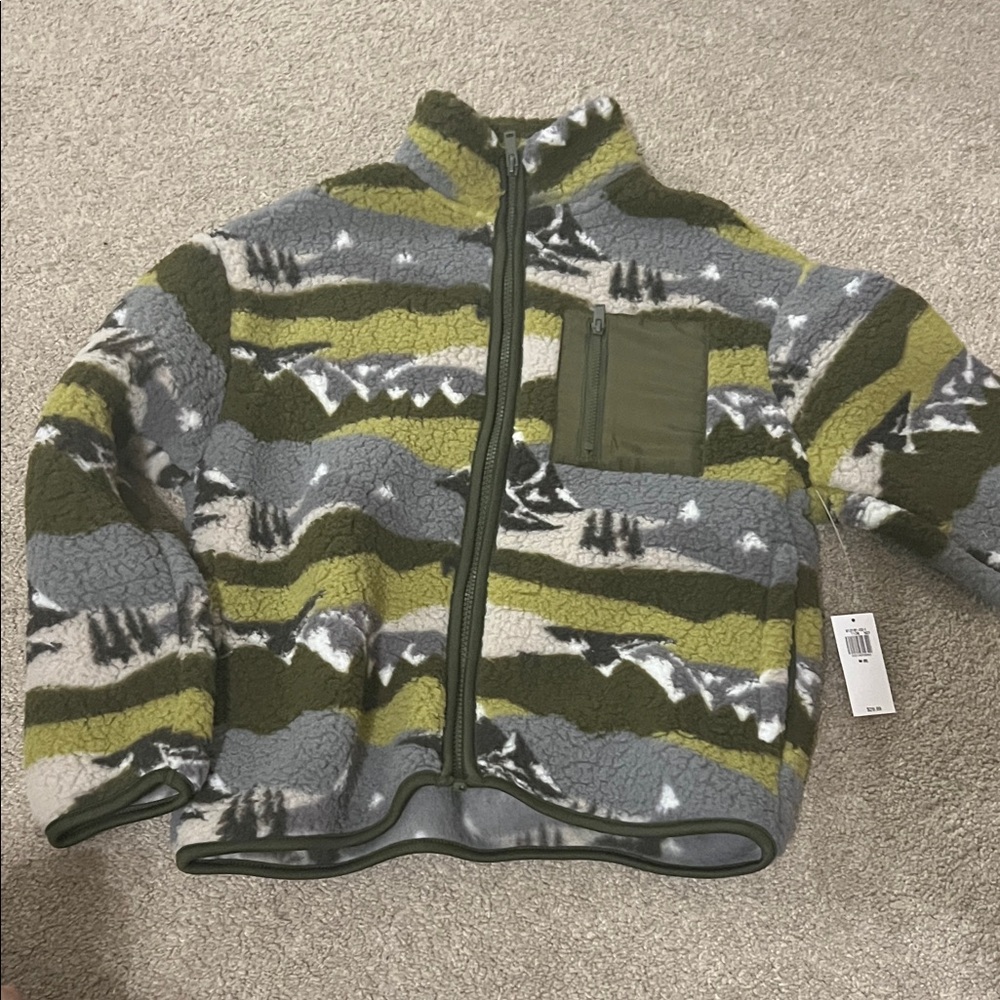 Old Navy Green and Gray Kids Jacket